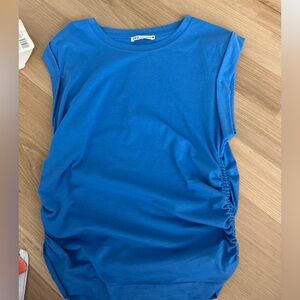 Blue Zara Cinched Tank